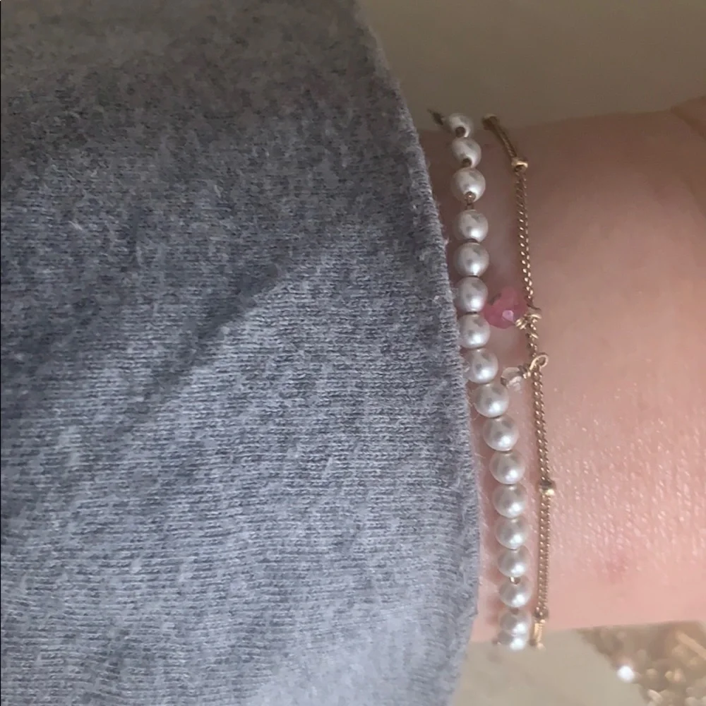 Gold-filled Dainty Bracelet with Floating Stones